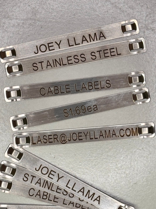 Cable Label - Stainless Steel
